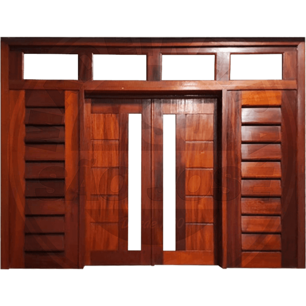 Janela De Correr Assoalho Visor Reto Com Brisa e Bandeirola Colmeia