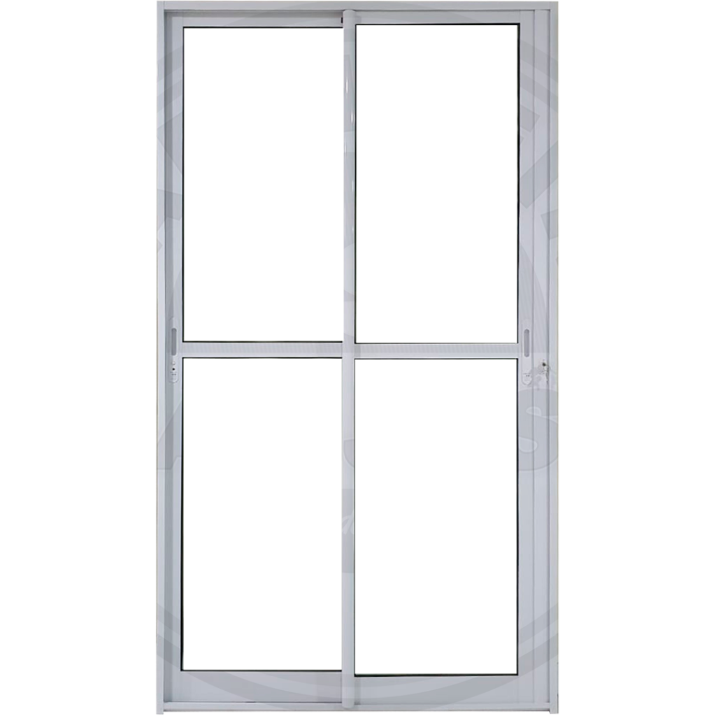 L36 Alumínio Branco de Correr Moldura