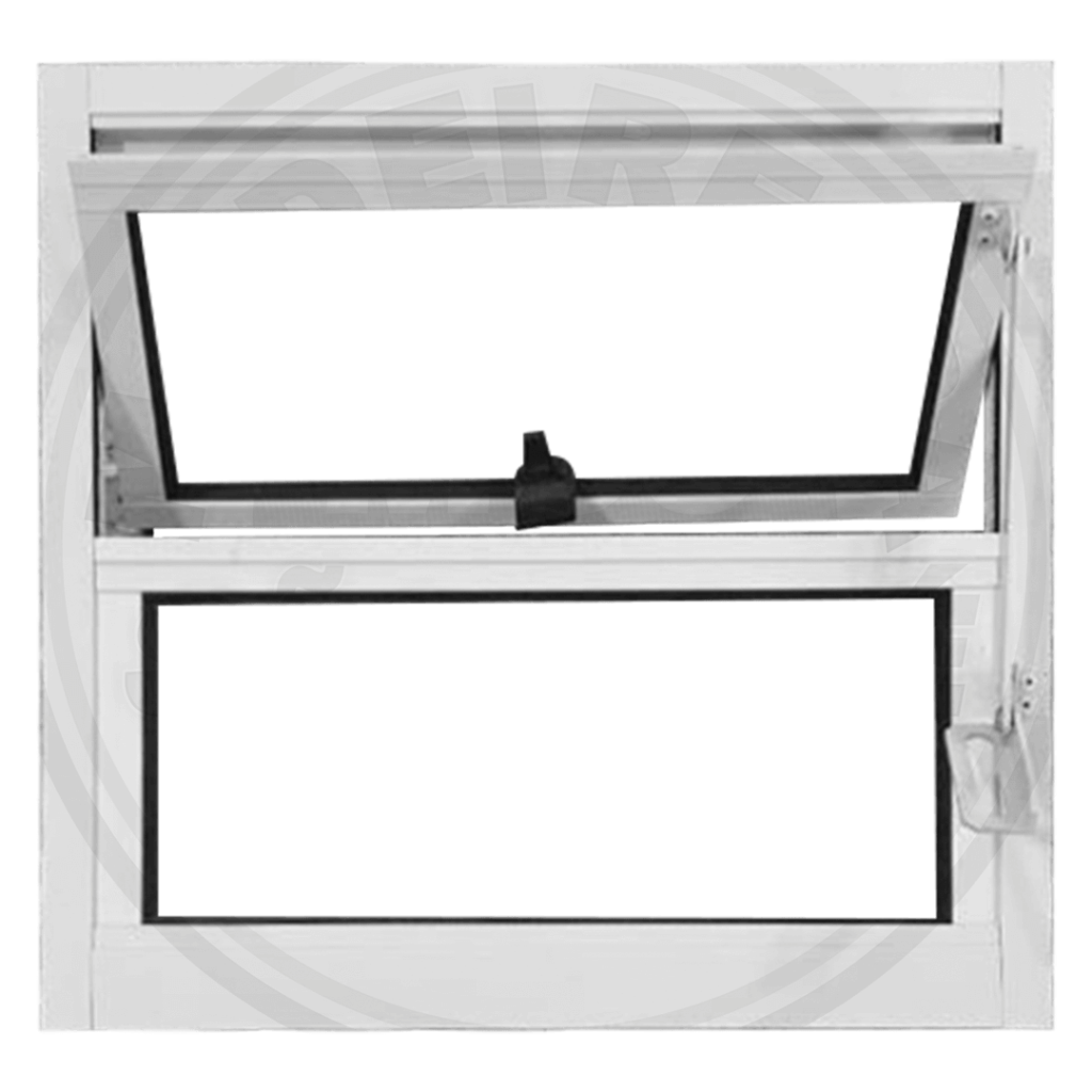 Vitrô Alumínio Branco Basculante Com Fecho 40x40