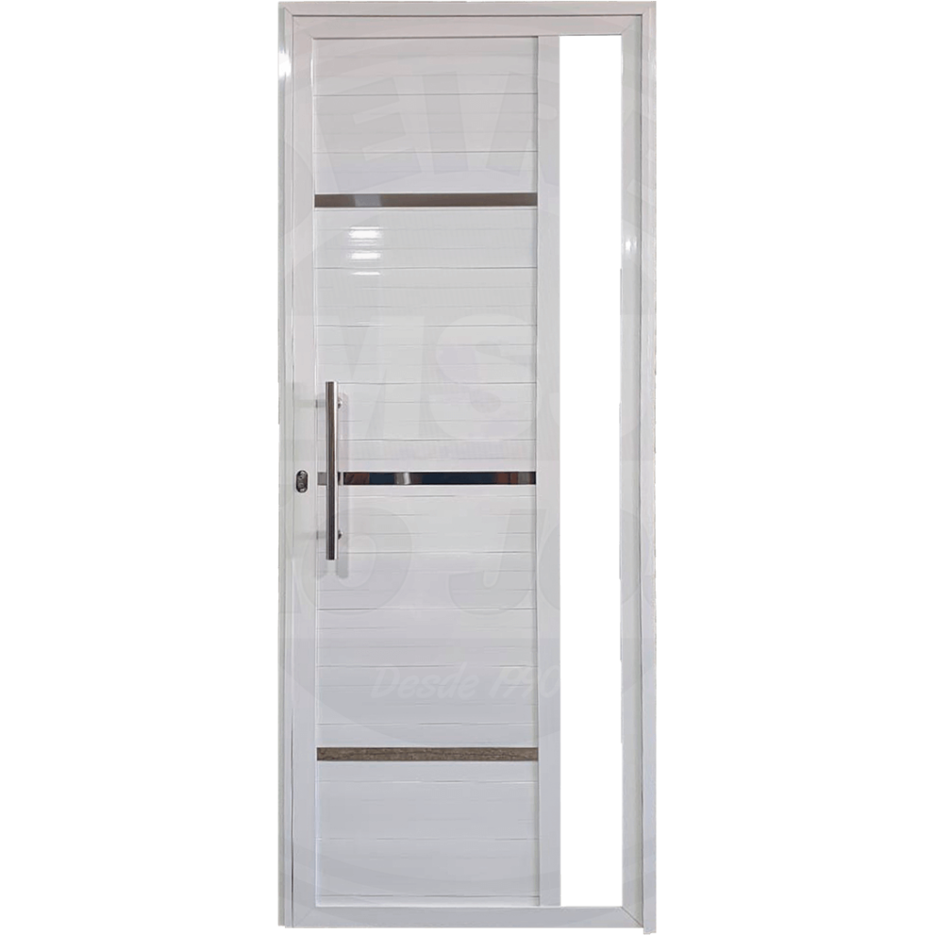 Lambril Liso Com Friso De Aluminio e Visor Reto